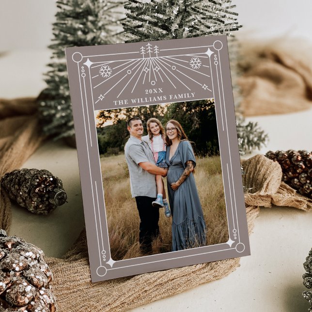 Cartão de Férias de Arte de Natal com Arte de Linh (Criador carregado)