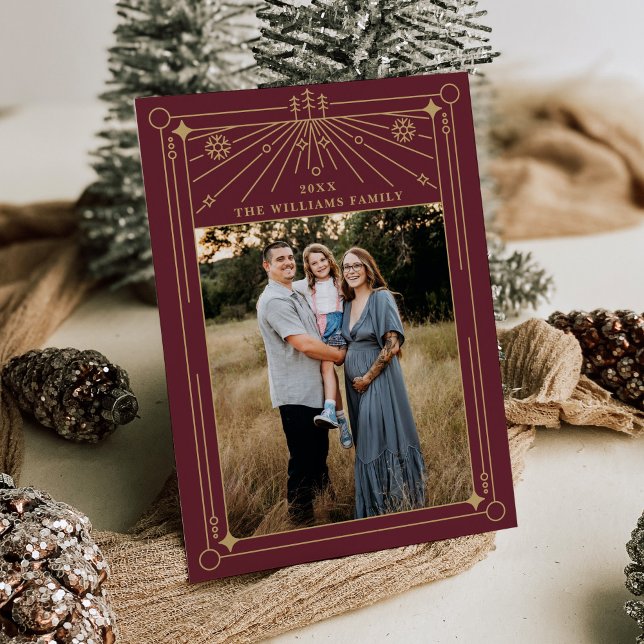 Cartão de Férias de Arte de Natal com Arte de Linh (Criador carregado)