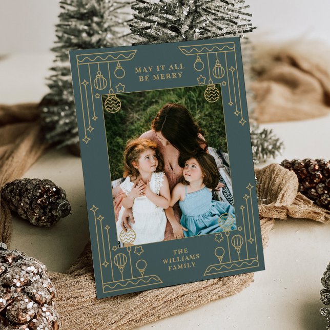 Cartão de Férias de Arte de Natal com Arte de Linh (Criador carregado)