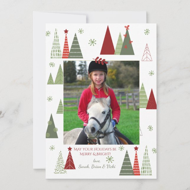 Cartão de Férias de Árvores Fantásticas (Frente)