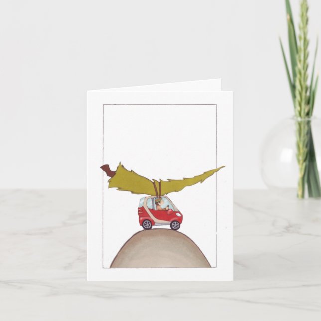 Cartão de Férias de Carro Inteligente (Frente)