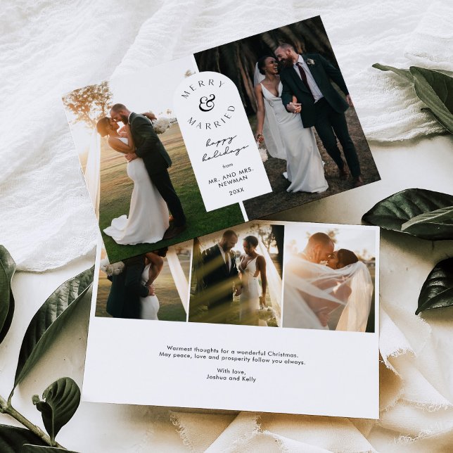 Cartão de Férias de Casamento e feliz (Criador carregado)