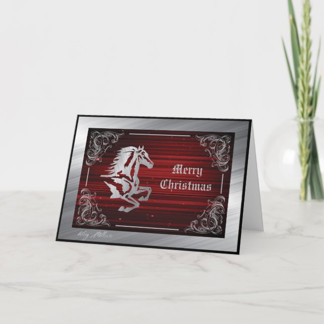 Cartão de Férias de Cavalo (Frente)