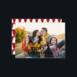 Cartão de férias de cheio moderno para a tipografi<br><div class="desc">Fotografia de Natal moderno. As cores de texto e fundo podem ser personalizadas. Parte de uma coleção</div>