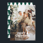 Cartão de férias de cheio moderno para a tipografi<br><div class="desc">Fotografia de Natal moderno. As cores de texto e fundo podem ser personalizadas. Parte de uma coleção</div>