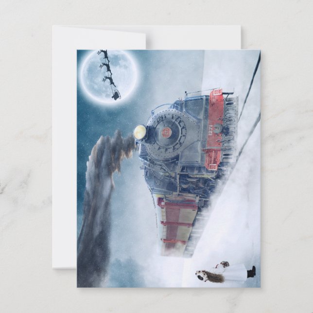 Cartão de Férias de Comboio de Natal (Frente)