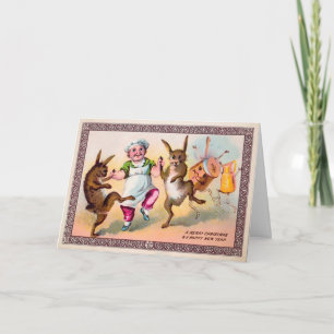 Cartão de Férias de Dança Vitoriano