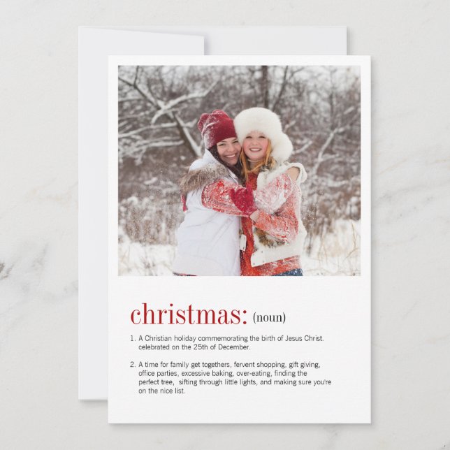 Cartão de Férias de Definição de Natal (Frente)