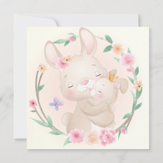 Cartão de Férias de Dia de as mães Feliz (Frente)