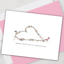 Cartão de Férias de Dia dos Namorados Pensando em 