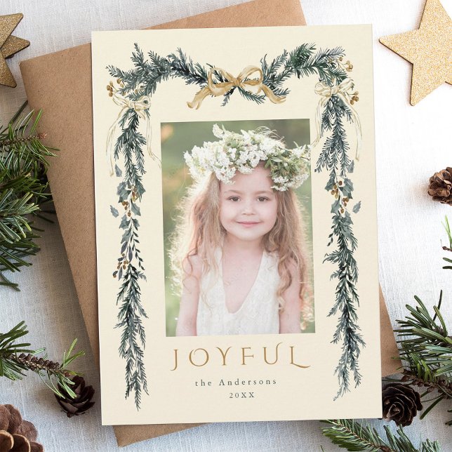 Cartão de Férias de Férias de Férias de Natal Eleg (Criador carregado)