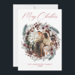 Cartão de Férias de Foto<br><div class="desc">Crie uma impressão duradoura nesta temporada com um cartão de feriado exclusivo. Esta simples modelo de cartão de árvore de Natal apresenta um design limpo e moderno. Personalize-o com as suas informações e torne-o exclusivamente seu!</div>