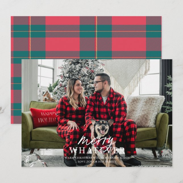 Cartão de Férias de Foto de Animalzinho Bobo Muito (Frente/Verso)