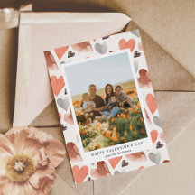 Cartão de Férias de Foto do Dia dos Namorados Feli