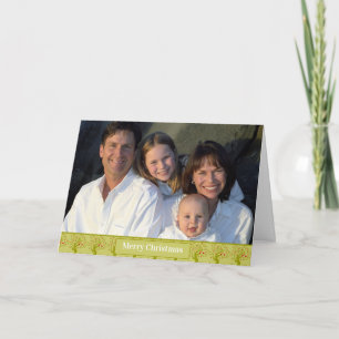 Cartão de Férias de Impressão de Aves Florais de N