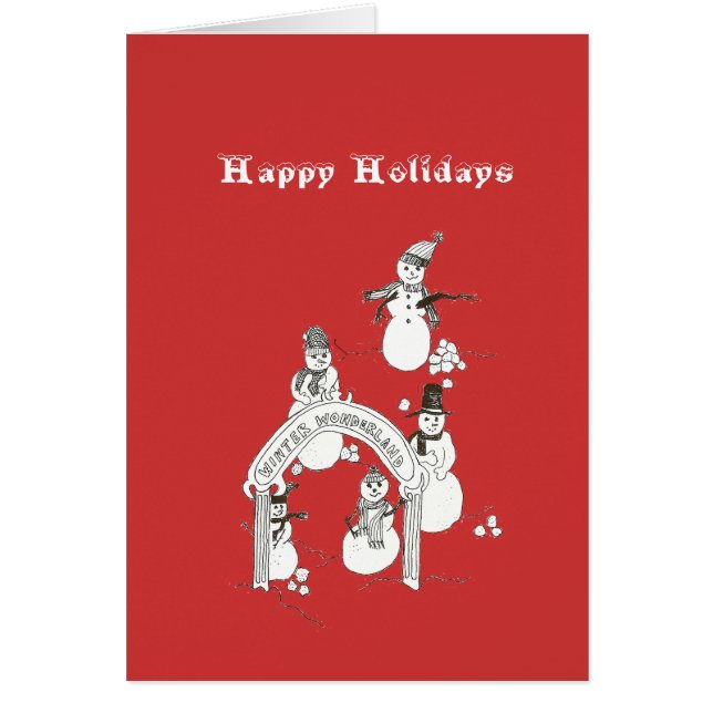 Cartão de Férias de inverno (Frente)