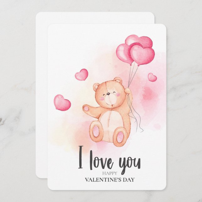 Cartão de Férias de namorados (Frente/Verso)