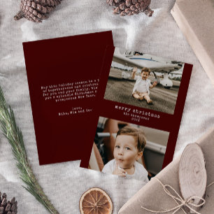 Cartão de Férias de Natal 2 Minimalista