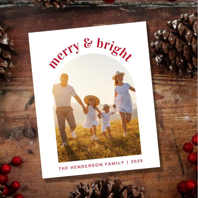 Cartão de Férias de Natal com Orçamento para Foto  (Share the love and warmth of the season with your personalized photo Christmas card)