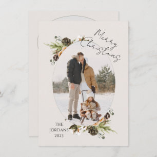 Cartão de Férias de Natal Cone Branches