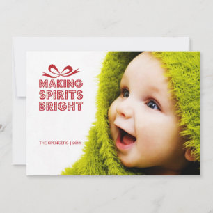 Cartão de Férias de Natal da Caixa de Presente