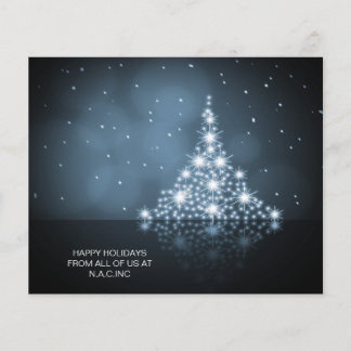 Cartão de Férias de Natal de Árvore de Natal com E