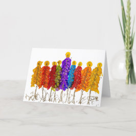 Cartão de Férias de Natal de Paz para Todos os Amo