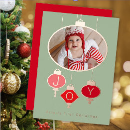 Cartão de Férias de Natal do Bebê