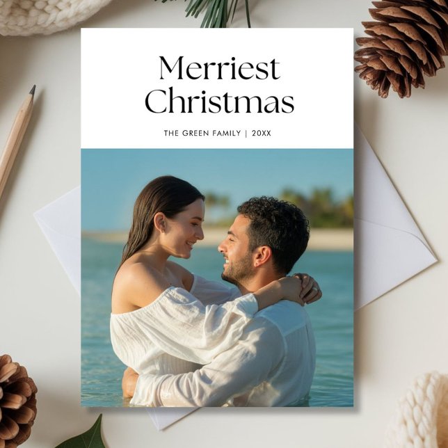 Cartão de Férias de Natal do Casal Clássico (Criador carregado)