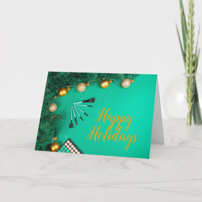 Cartão de Férias de Natal/Feriado de Salão ou spa (Frente)