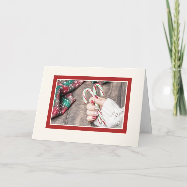 Cartão de Férias de Natal/Feriado de Salão ou spa (Frente)