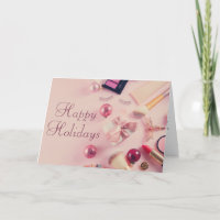 Cartão de Férias de Natal/Feriado de Salão ou spa