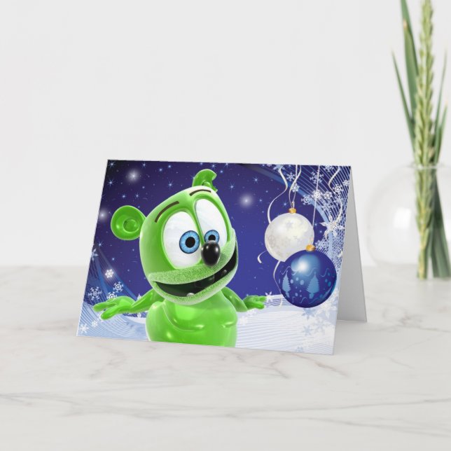 Cartão de Férias de Natal Gummibär (Frente)