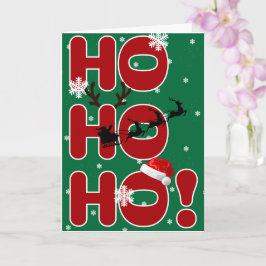 Cartão de Férias de Natal Ho Ho Ho