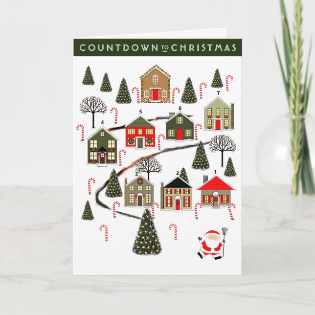 Cartão de Férias de Natal Lacrosse (Frente)