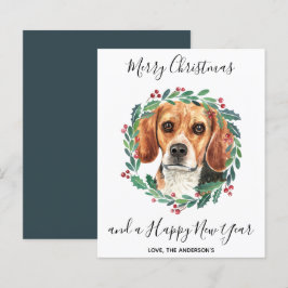 Cartão de Férias de Natal Merry Beagle