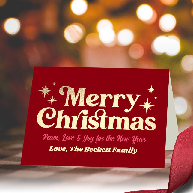 Cartão de Férias de Natal Merry Groovy (Criador carregado)