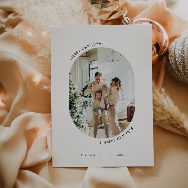 Cartão de Férias de Natal minimalista (Criador carregado)