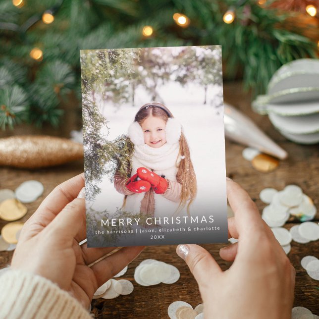 Cartão de Férias de Natal Minimalista (Criador carregado)