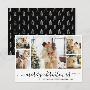 Cartão de Férias de Natal para Colagem de Fotos de
