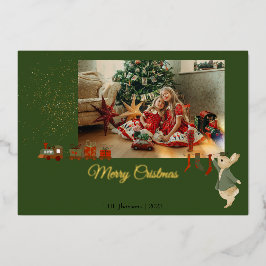 Cartão de Férias de Natal Rabbit Peter