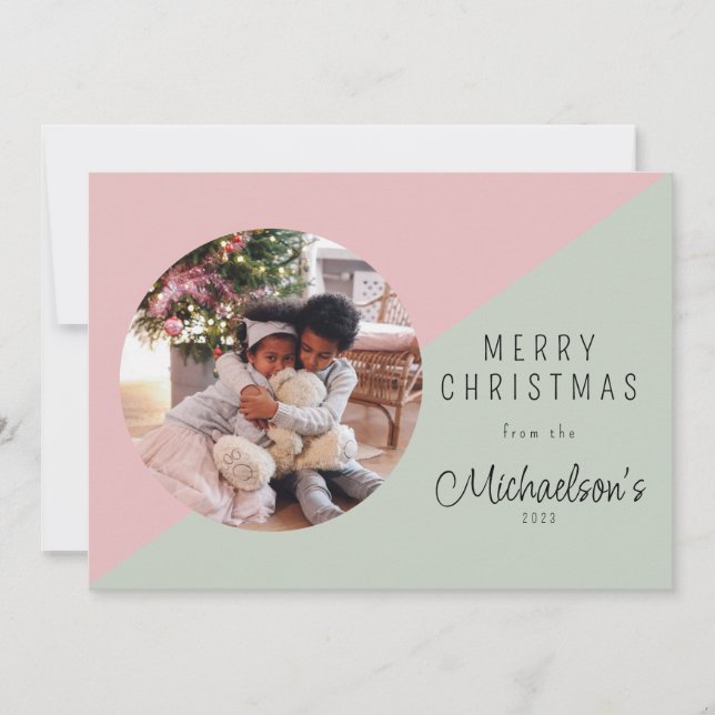 Cartão de Férias de Natal Simples (Frente)