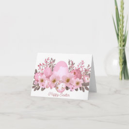 Cartão de Férias de Ovos de Páscoa Floral bonito c
