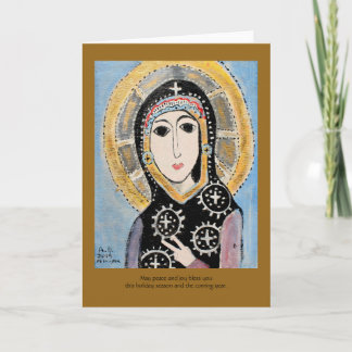 Cartão de férias de paz