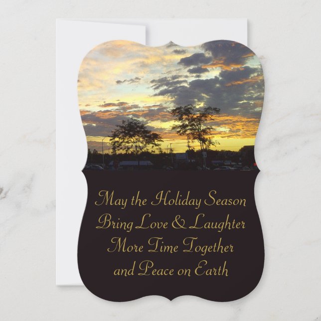 Cartão de Férias de Paz na Terra por RoseWrites (Frente)