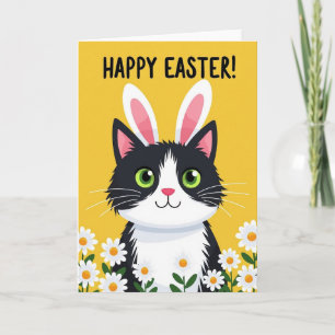 Cartão de Férias de Primavera do Gatinho Fofo