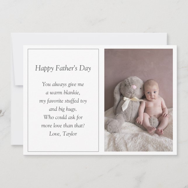 Cartão de Férias de Primeiro Dia de os pais (Frente)