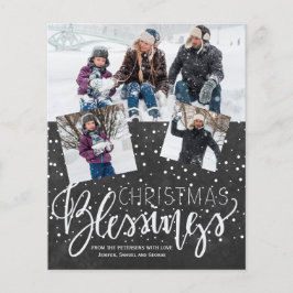 Cartão de Férias de Quadro de Natal de Orçamento