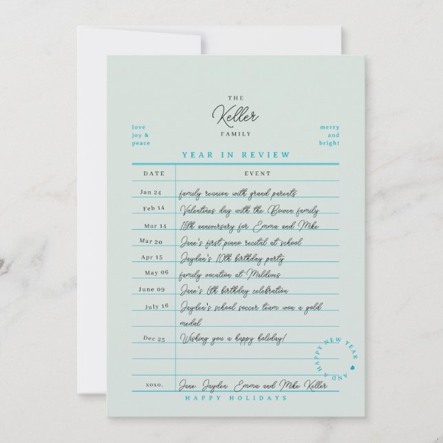 Cartão de Férias de Revisão Anual da Biblioteca Fl (Frente)