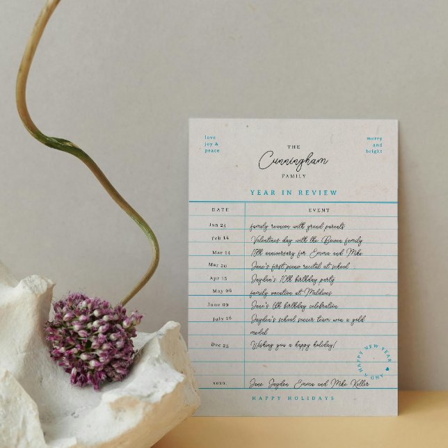 Cartão de Férias de Revisão Anual da Carteira de B (Criador carregado)